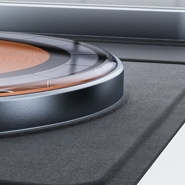 Close-up of the 3-in-1 Magnetic Wireless Charger for iPhone Apple Watch & AirPods showing charging pad design