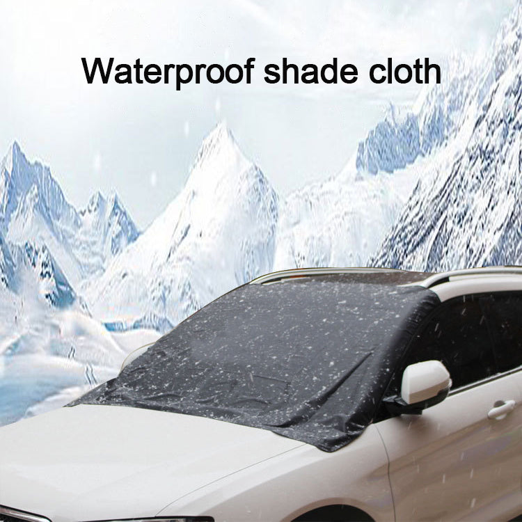 Magnetic Windshield Cover for cars providing snow and sun protection against frost and dust